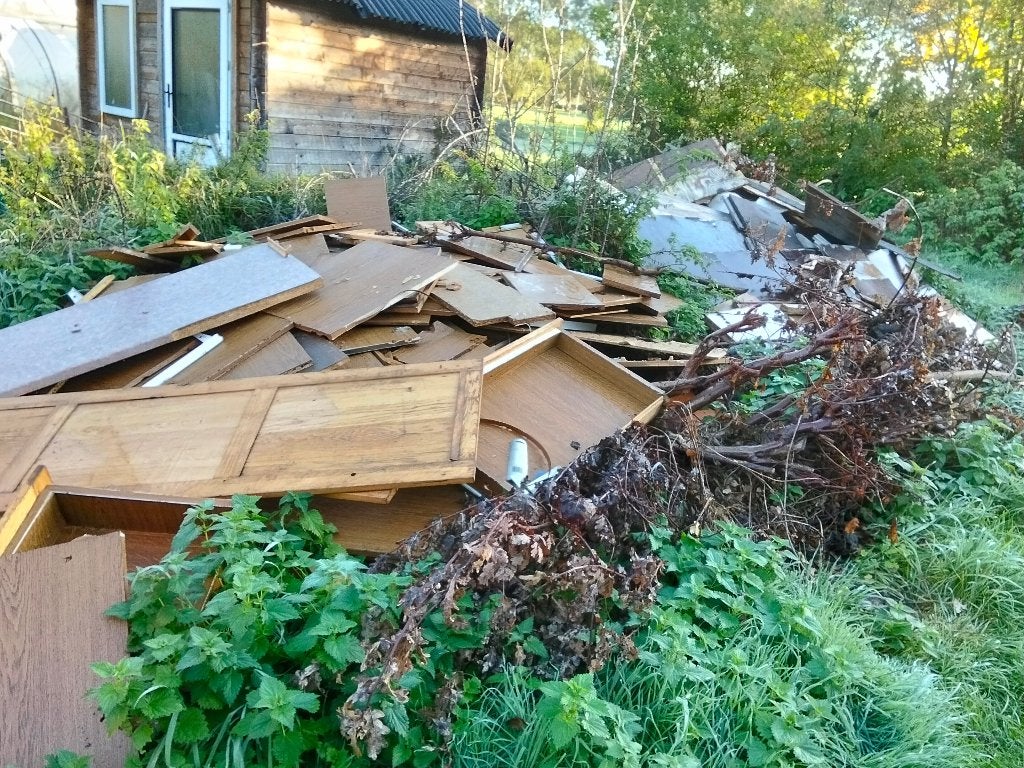 afval hout, Enlèvement