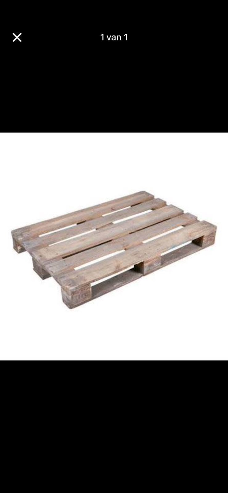 Palettes, Enlèvement, Comme neuf