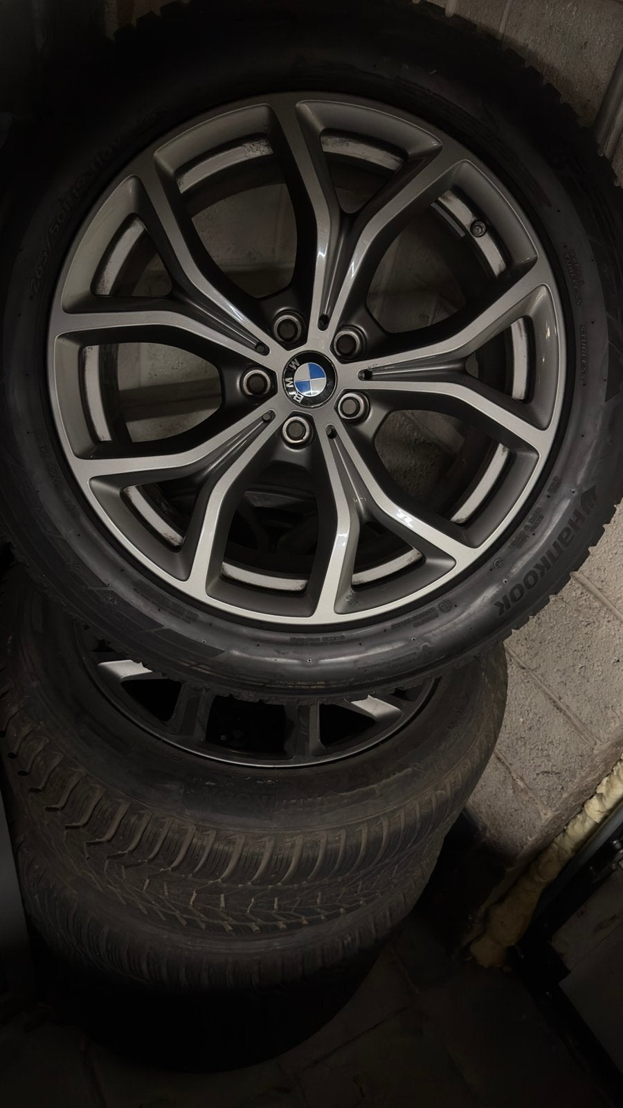 4 jantes d’origine BMW X5 avec pneus neige, Autos : Pièces & Accessoires, Enlèvement, Pneu(s)