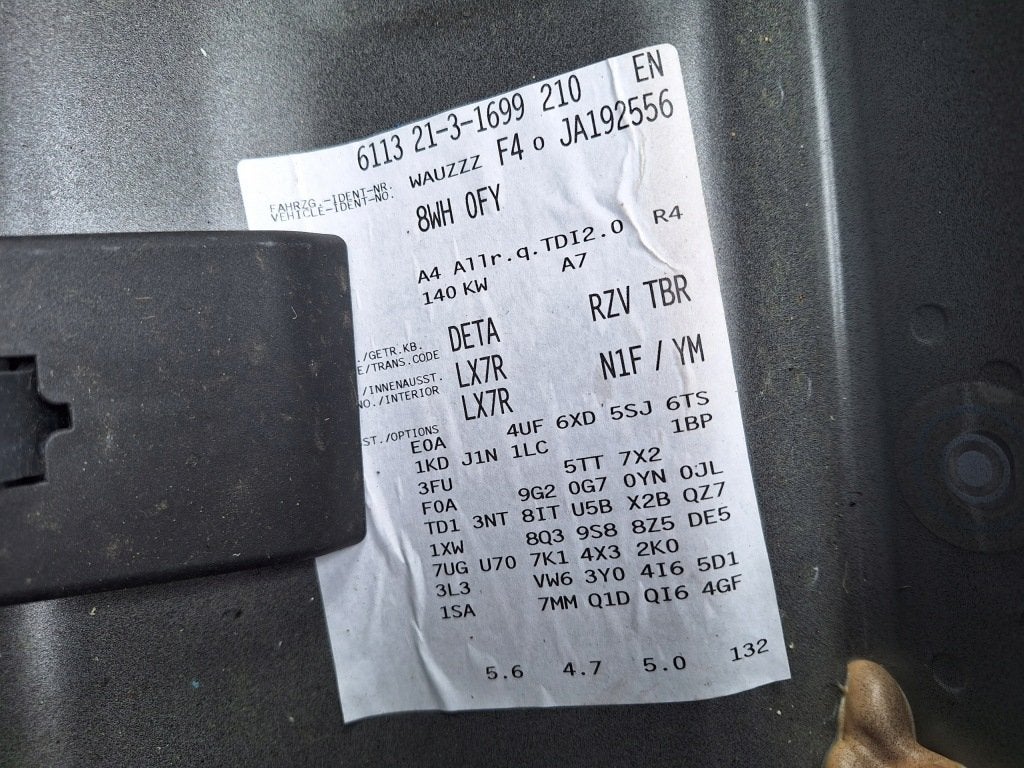 Moteur DETA Nu Q5 A4 A5 AUDI, Envoi, Utilisé, Daihatsu
