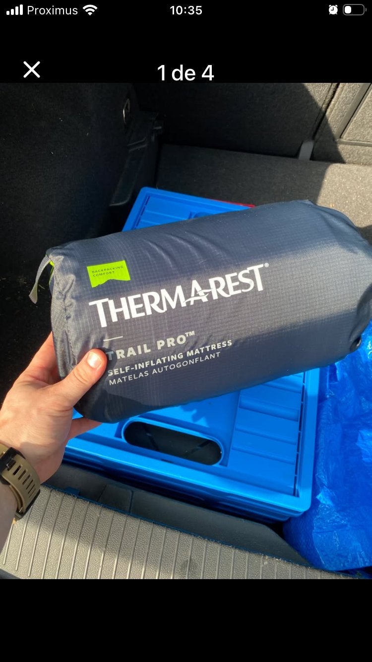 Matelas Bivouac Therm-a-Rest Trail Pro RW (Neuf), Enlèvement ou Envoi, Neuf, 1 personne