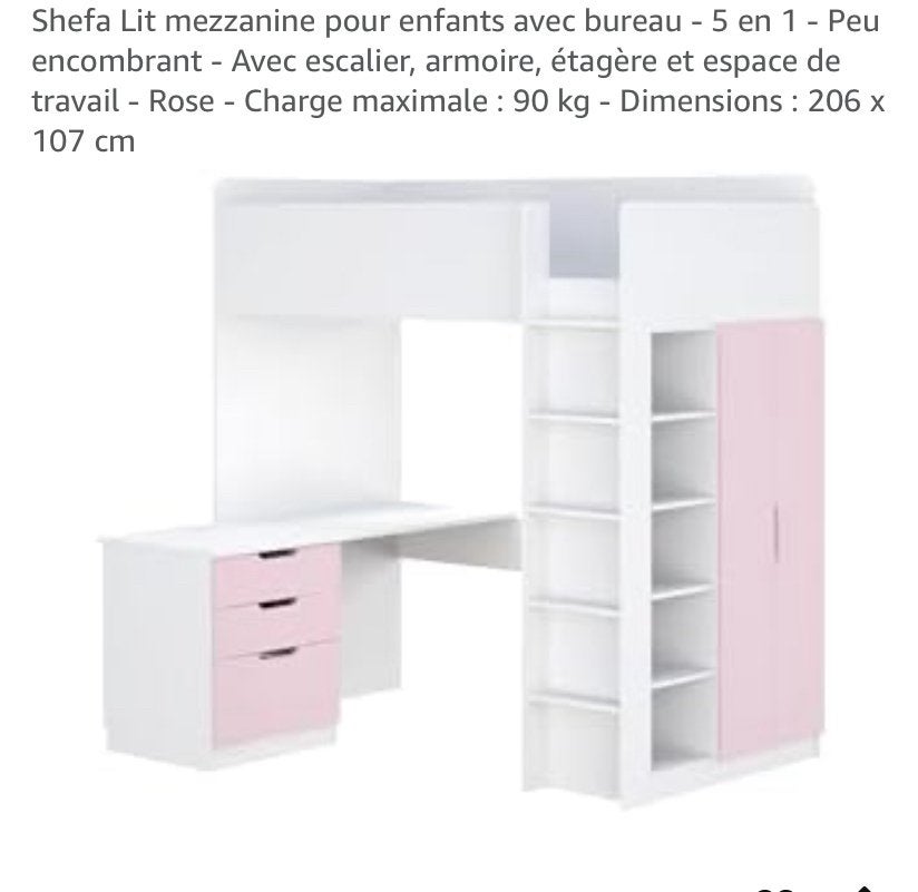 Chambre complète pour fille, Enlèvement ou Envoi, Comme neuf