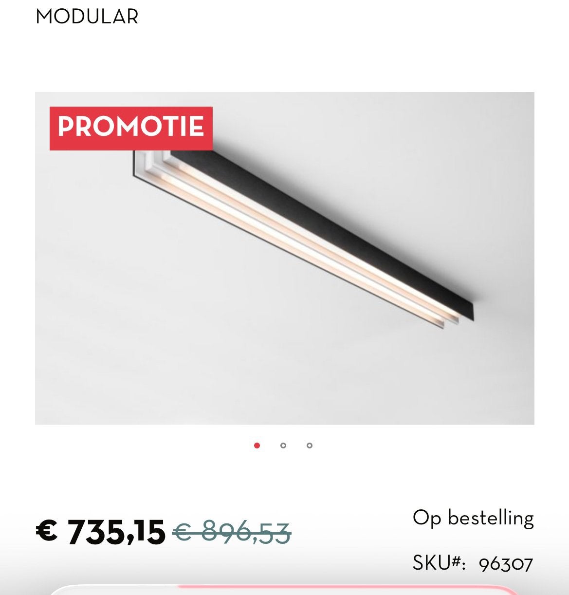 Mooie Modular plafondlamp, Huis en Inrichting, Lampen | Spots, Ophalen, Gebruikt