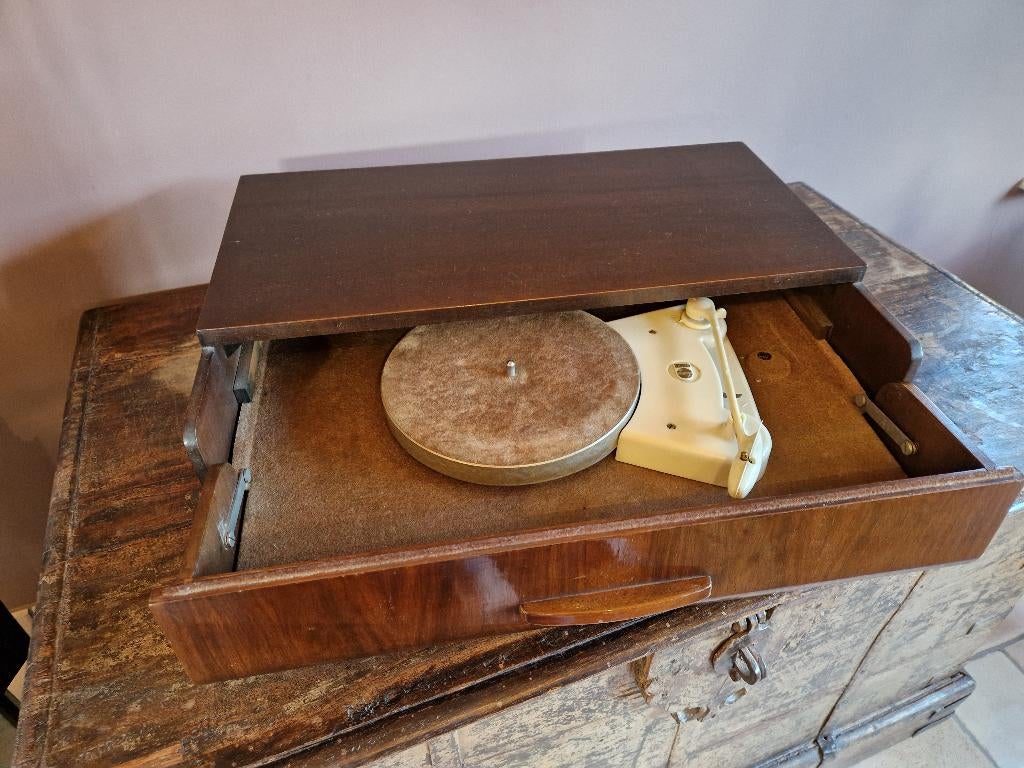Philips - HF 303 A - Platenspeler, Antiek en Kunst, Antiek | Tv's en Audio, Ophalen of Verzenden
