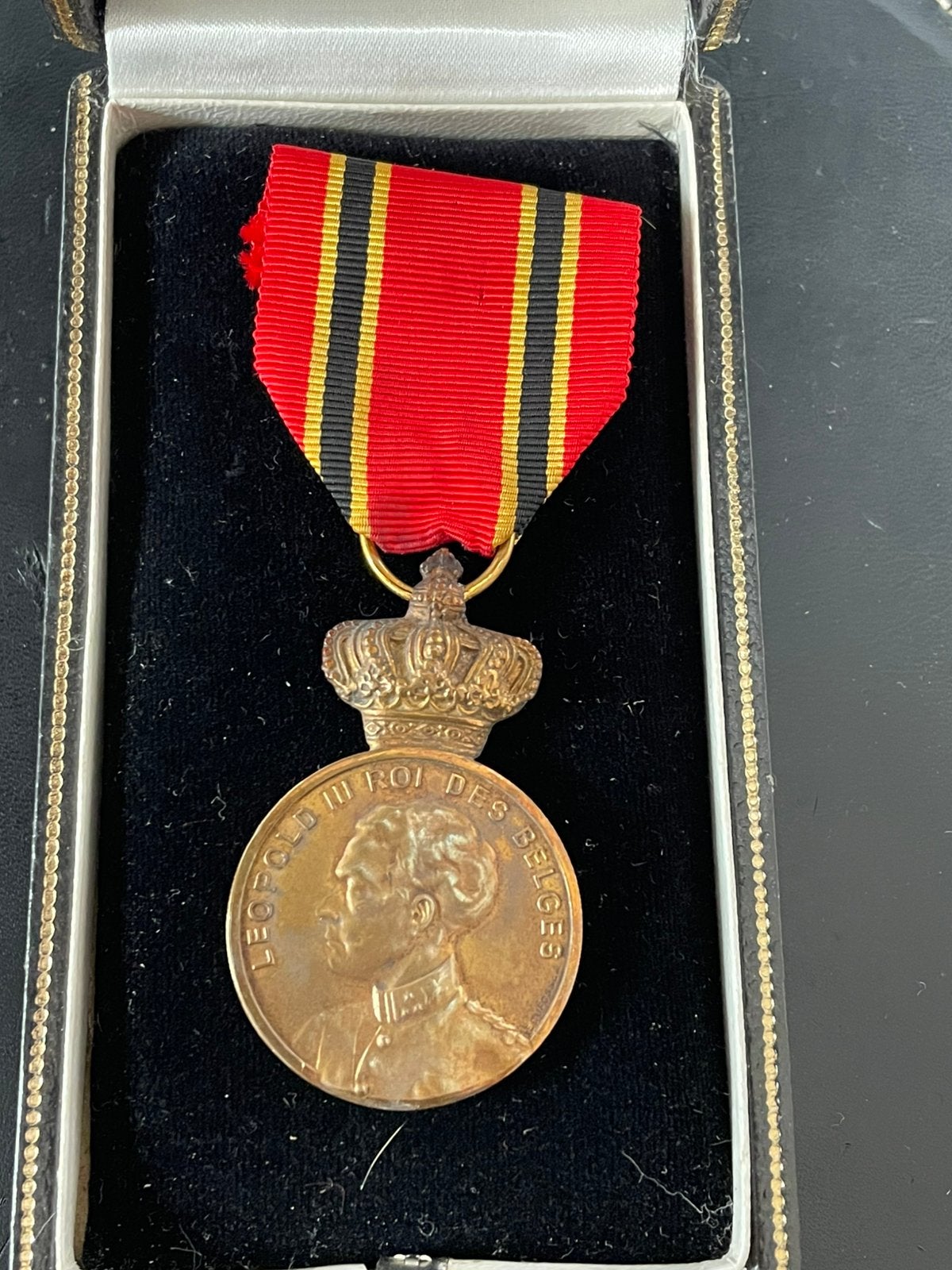 Medaille maison royale koningshuis leopold III brons bronze, Verzamelen, Ophalen of Verzenden