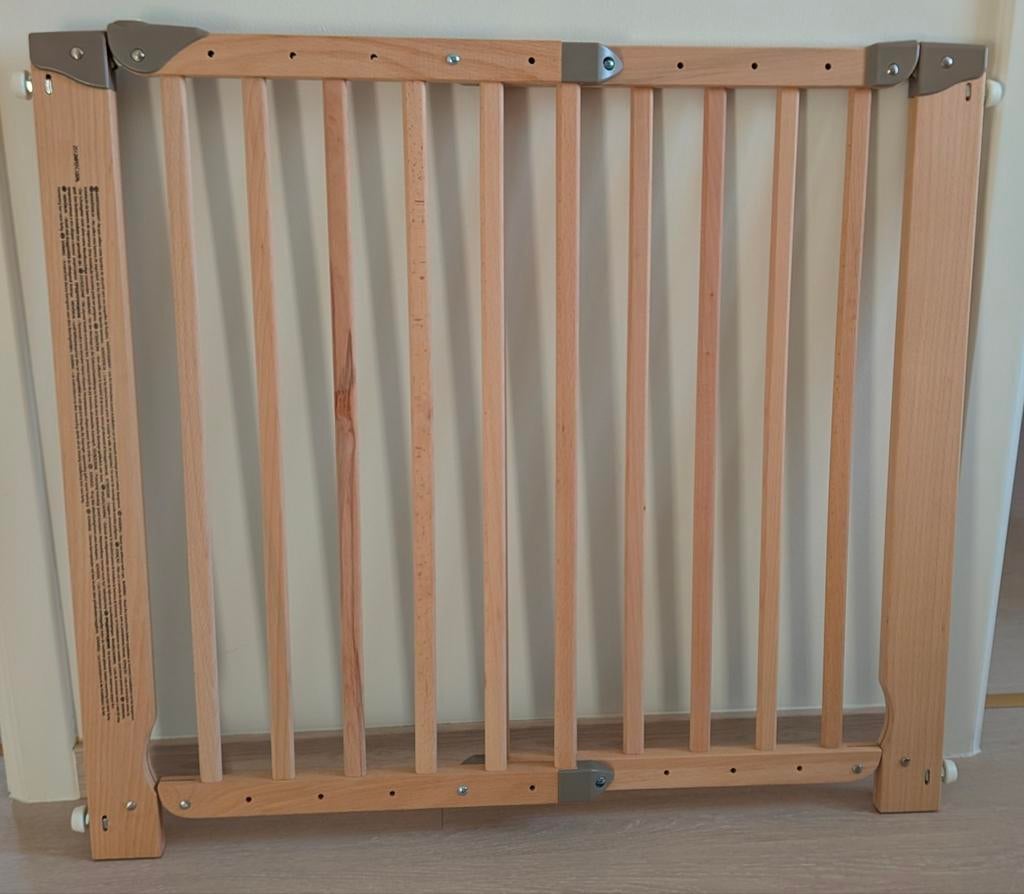 Houten kinderhekje Nidalys, Neuf, 100 à 115 cm, Enlèvement, Bois