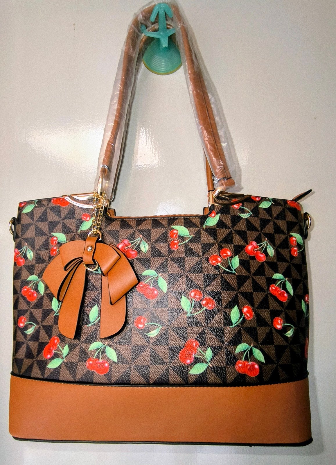 Tas met kersen., Ophalen of Verzenden, Nieuw, Handtas