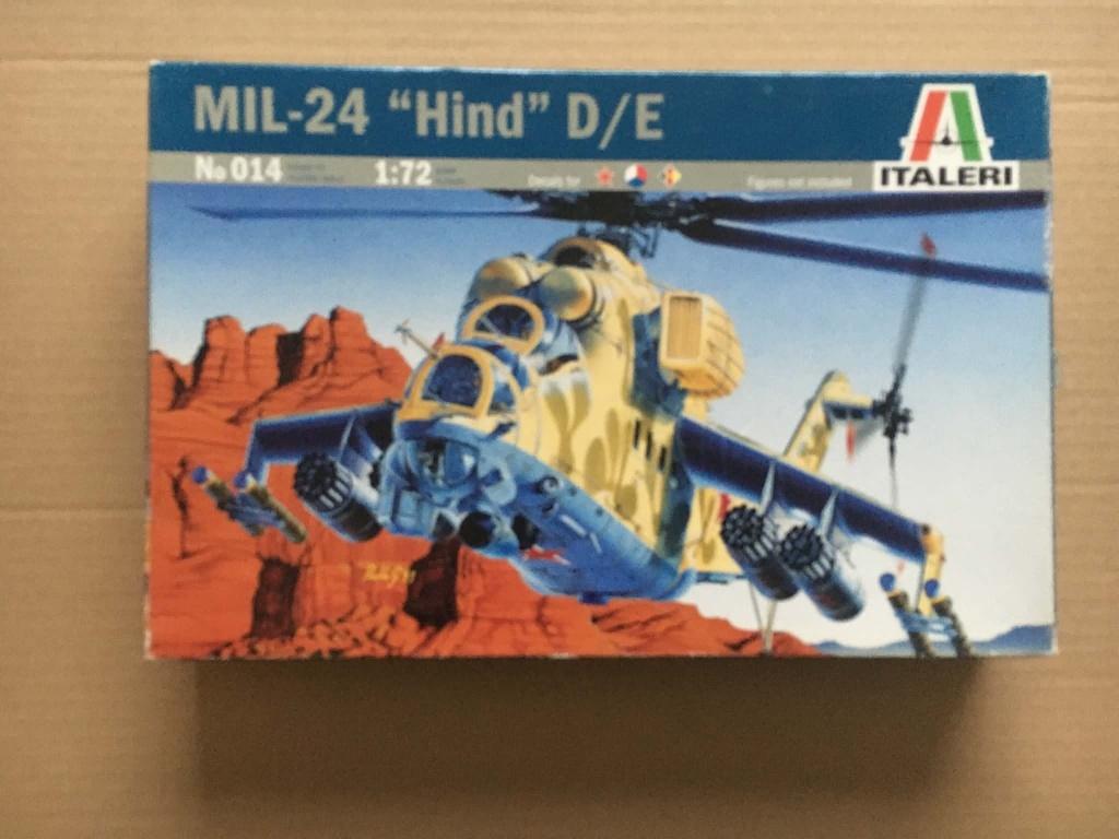 Modelbouwdoos : Italeri :  Mil-24 "Hind" D/E  -  NIEUW., Ophalen, 1:72 tot 1:144, Italeri, Helikopter