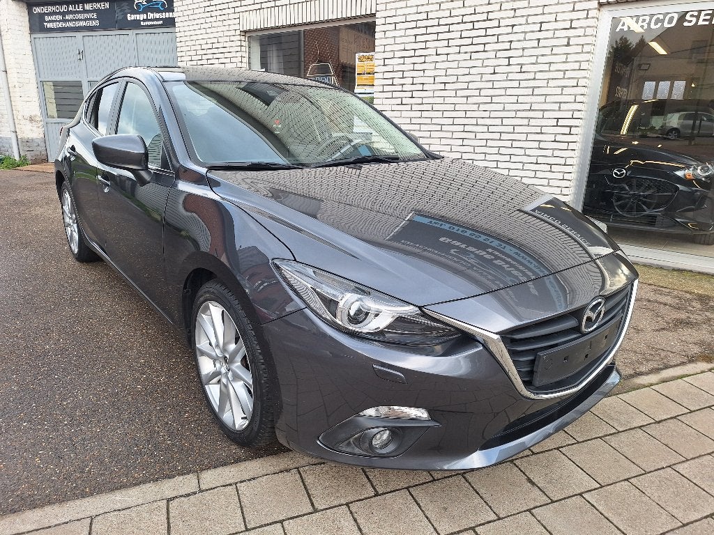 Mazda3 5DR HATCH 1.5L SKYACTIV-G 100 hp 6MT Sense, Auto's, Lederen bekleding, Euro 5, Leder, Bedrijf