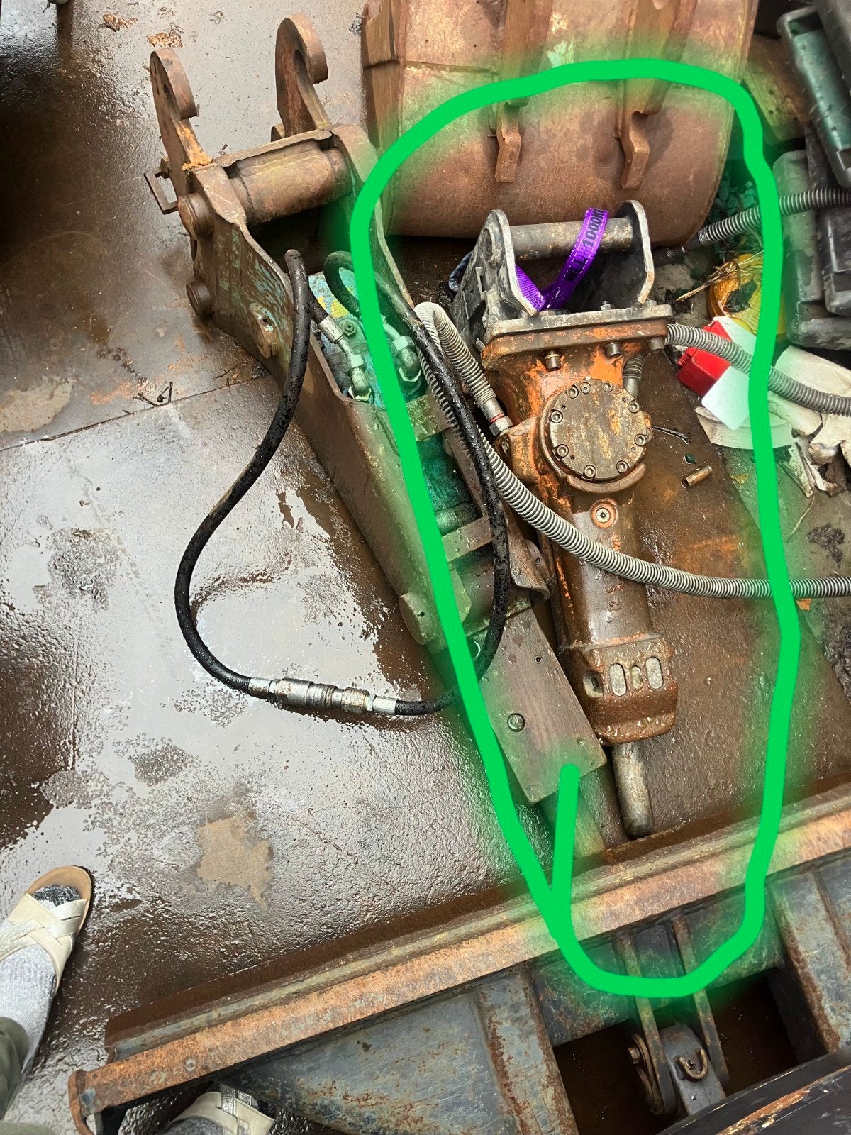 hydraulisch breekhamer atlas copco sb 152, Ophalen