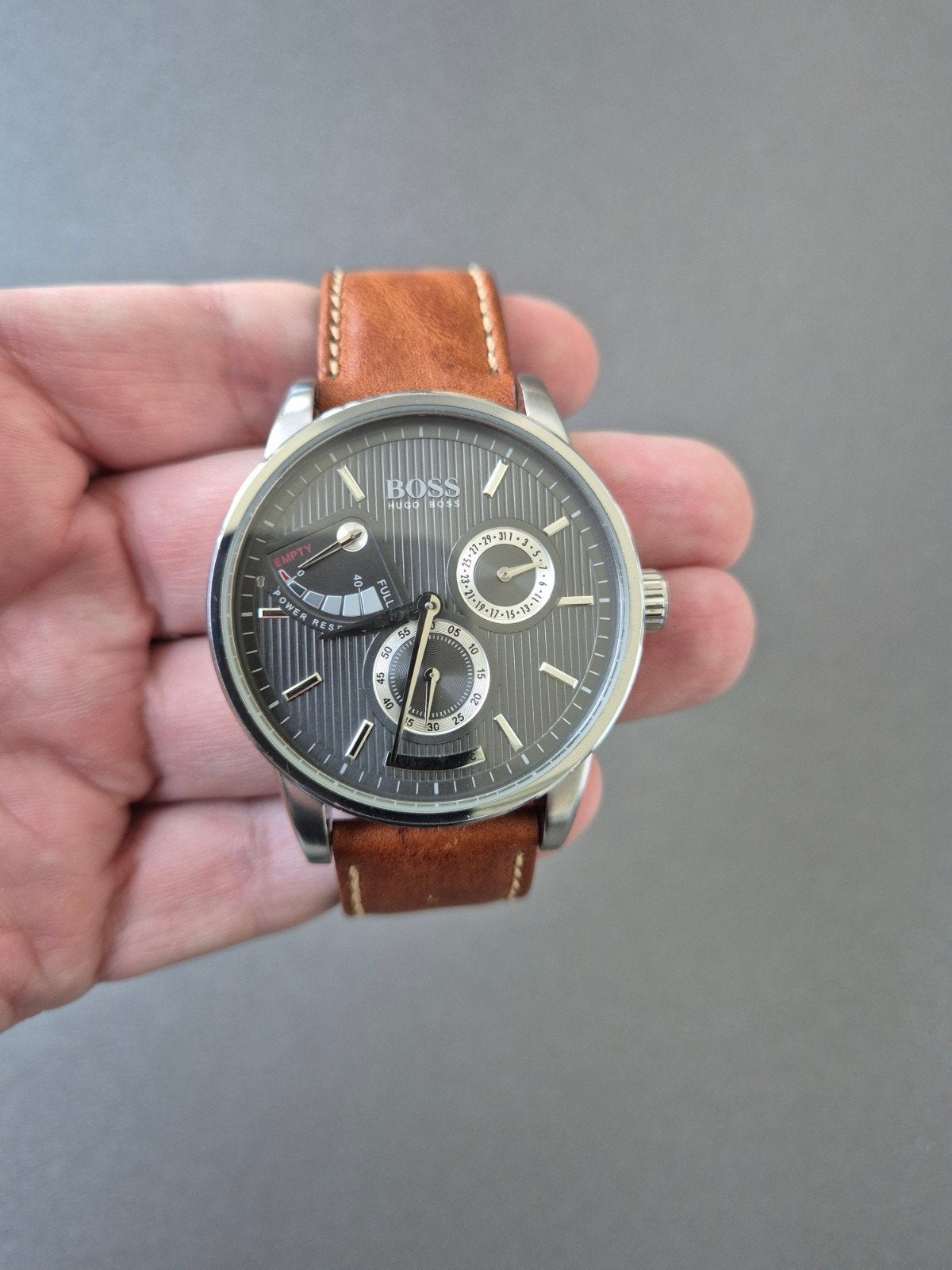 Montre Boss mécanique automatique, Bijoux, Sacs & Beauté, Montre-bracelet, Autres marques, Cuir, Enlèvement