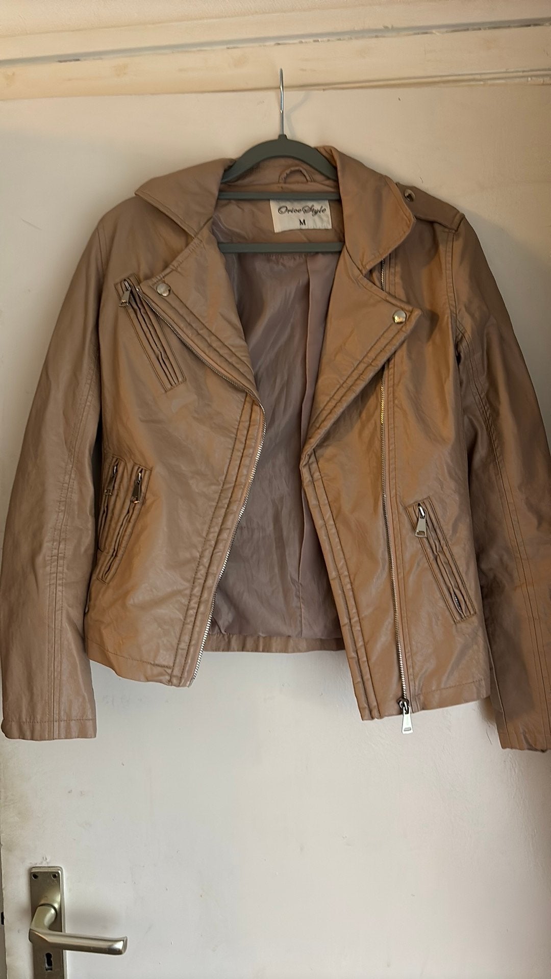 Perfecto femme, Kleding | Dames, Jassen | Zomer, Verzenden, Gedragen, Maat 38/40 (M), Beige