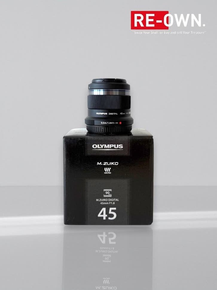 OLYMPUS M.ZUIKO 45MM F/1.8 | DOOS | GARANTIE, 45 mm, ., Micro Four Thirds, Olympus