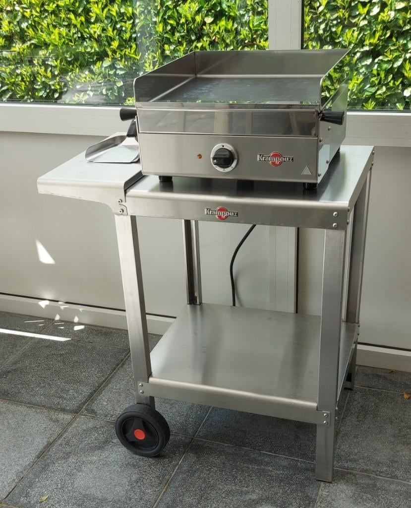 ELEKTRISCHE BAKPLAAT, Ophalen, Zo goed als nieuw, Krampoutz France, Met accessoires