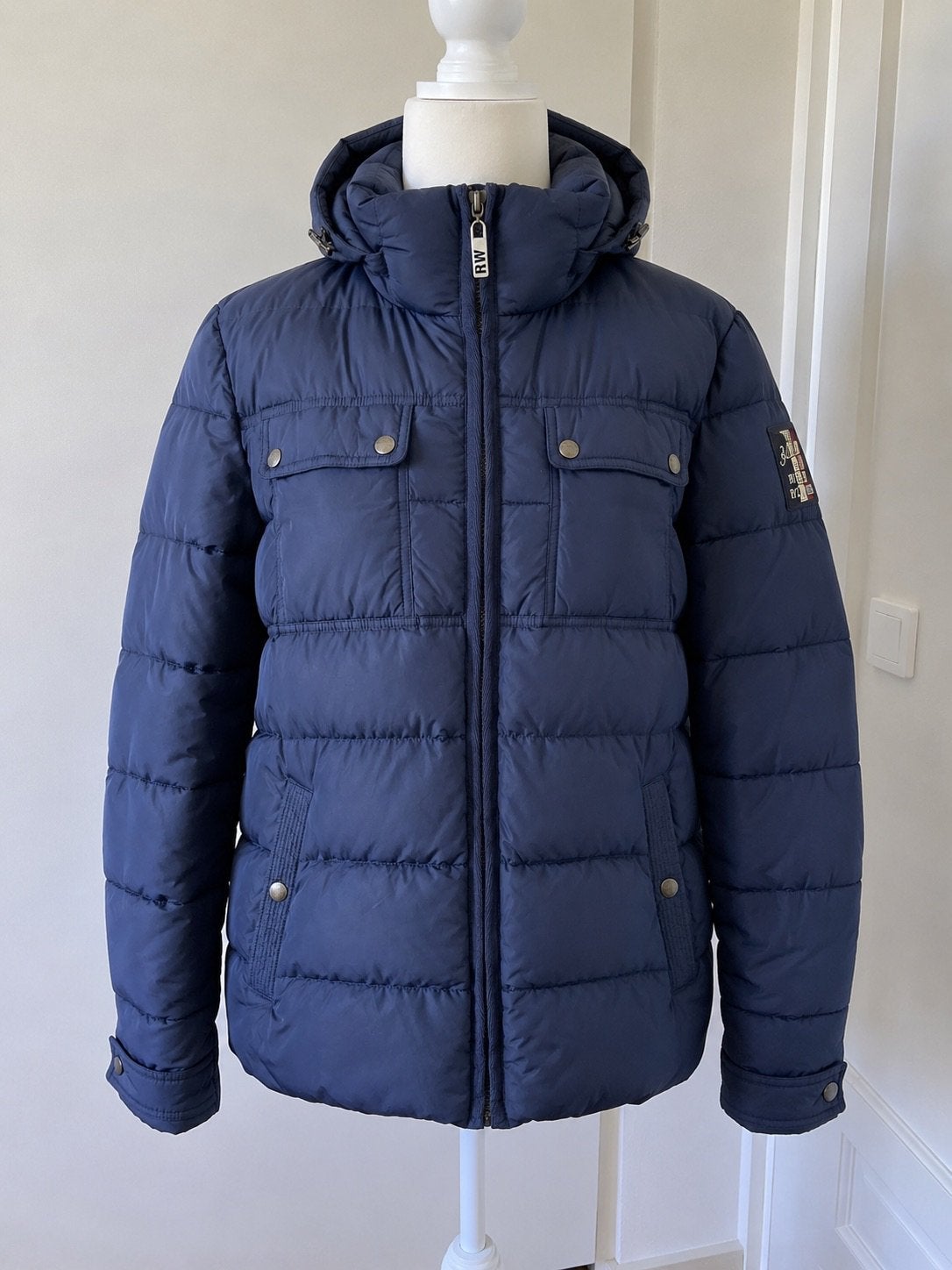 Veste River Woods bleue M ., Enlèvement ou Envoi, Porté, Taille 48/50 (M), Bleu