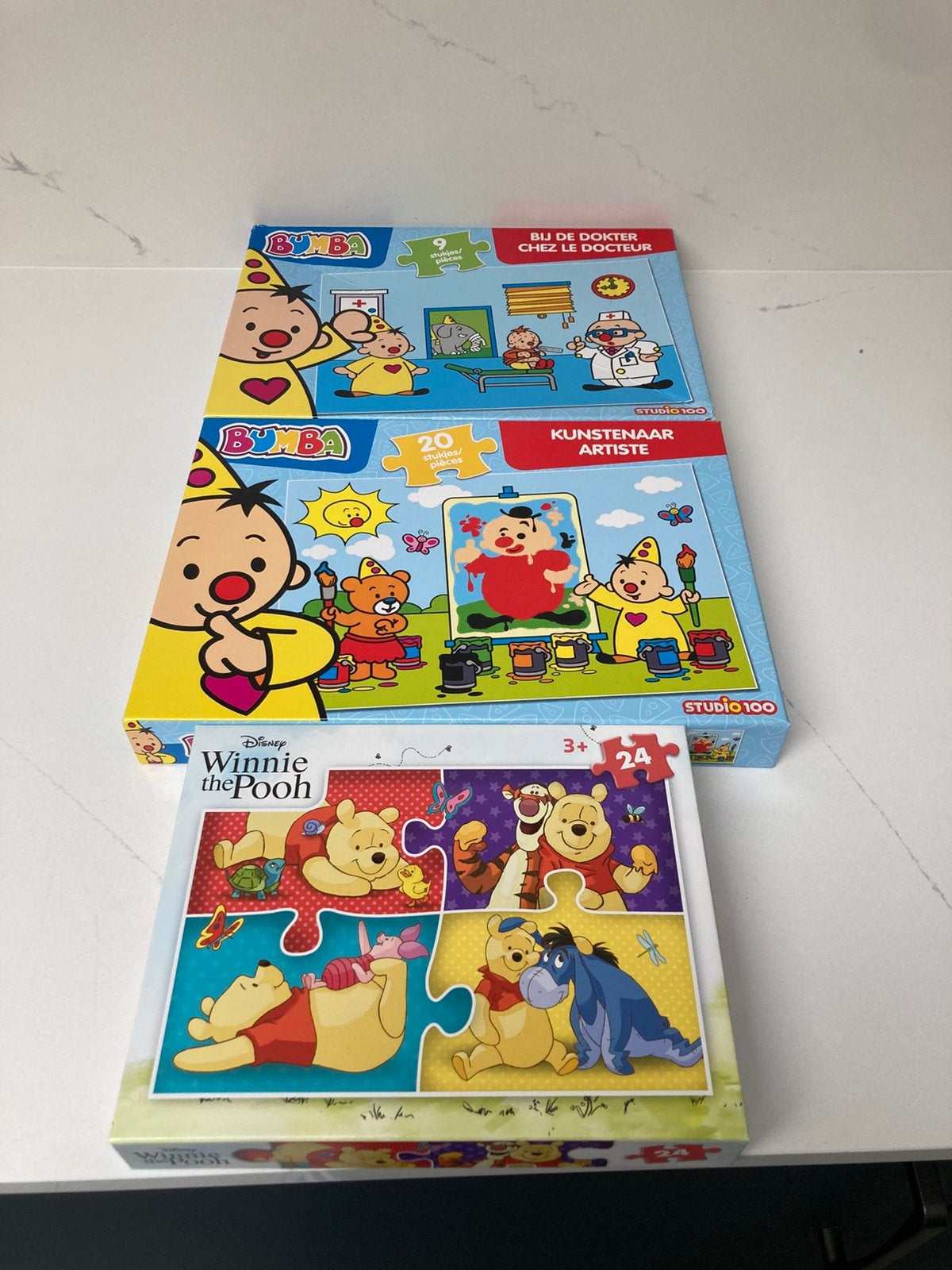 Bumba en winnie the pooh puzzels, Ophalen, Zo goed als nieuw