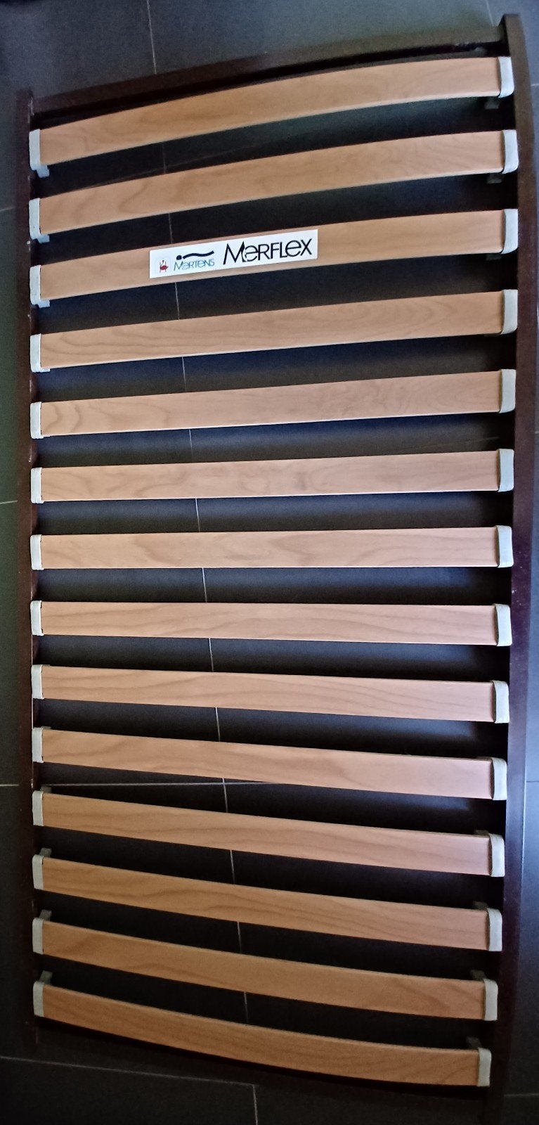 éénpersoons lattenbodem Merflex., Maison & Meubles, Chambre à coucher | Matelas & Sommiers, Enlèvement, Une personne