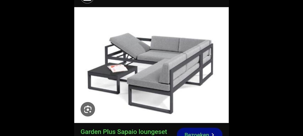 Loungeset, Jardin & Terrasse, 5 places, Aluminium, Comme neuf, Enlèvement
