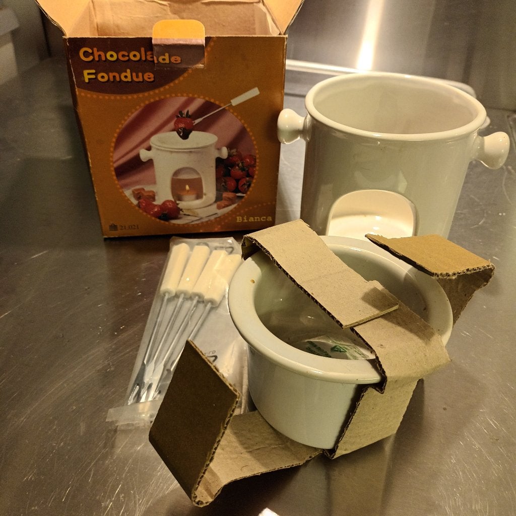 Chocoladefontijn, Elektronische apparatuur, Fonduesets, Ophalen, Nieuw, Waxinelicht, Fondueset