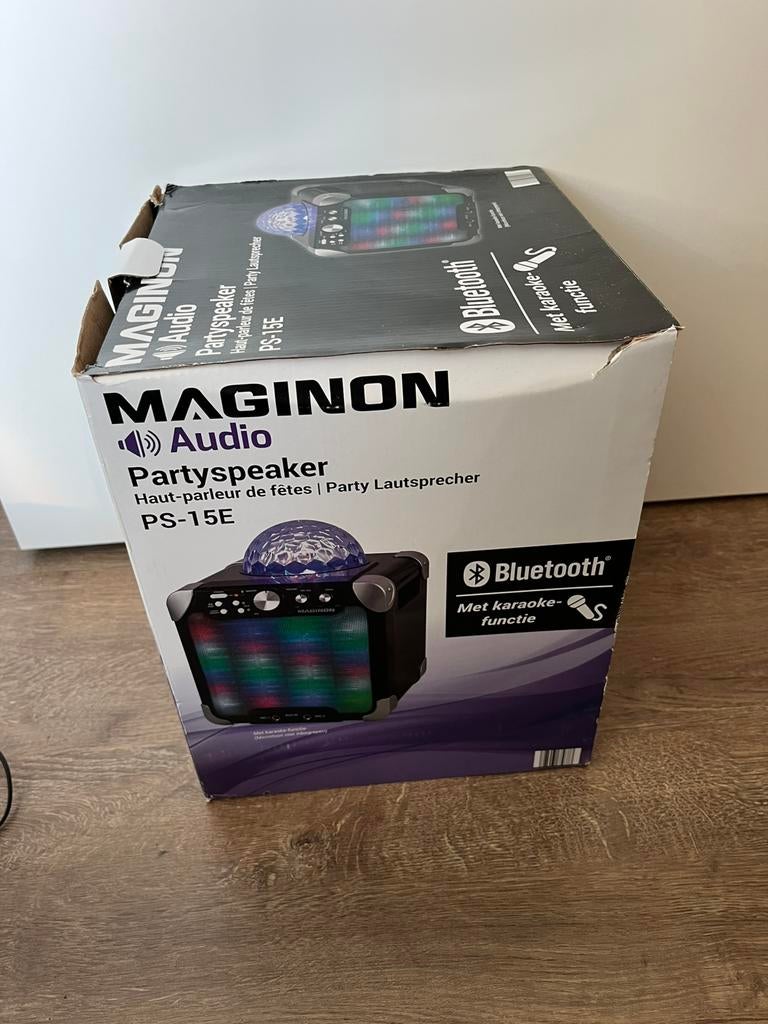 Magninon partyspeaker, TV, Hi-fi & Vidéo, Autres marques, Moins de 60 watts, Comme neuf, Enlèvement