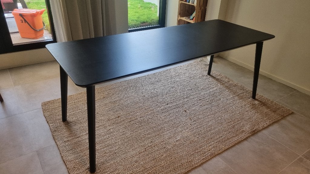 LISABO houten tafel 200 x 78 cm, Ophalen, Nieuw, 50 tot 100 cm, Vijf personen of meer