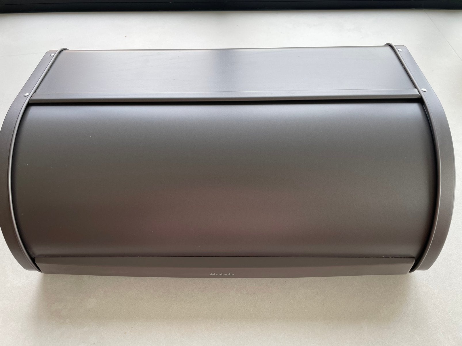 Brabantia broodtrommel, Ophalen, Zo goed als nieuw, Broodtrommel, Grijs