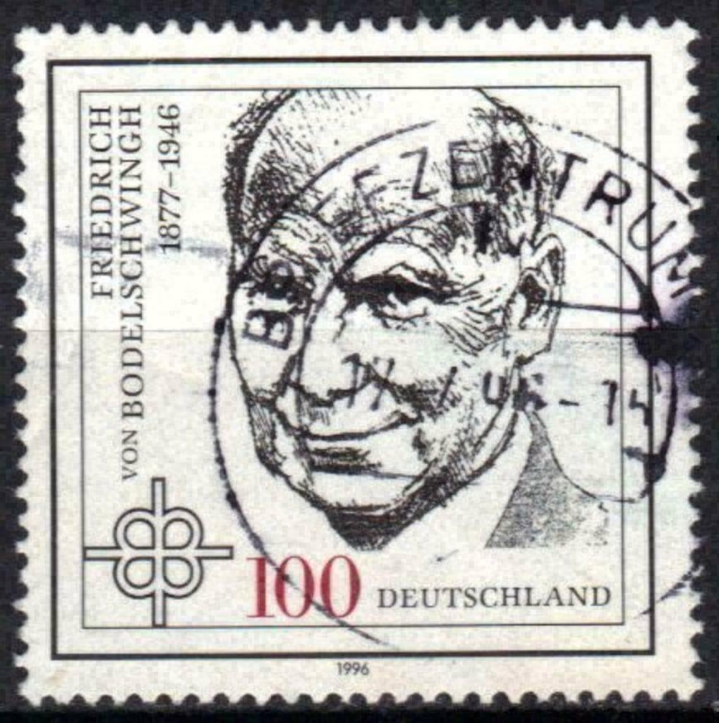 Allemagne 1996 - Yvert 1667 - F. von Bodelschwingh (ST), Timbres & Monnaies, Timbres | Europe | Allemagne, Envoi, Affranchi