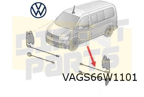 Volkswagen T5 II / T6 antennemodule Links 'AM / FM1' Origine, Auto-onderdelen, -, Volkswagen, -, Nieuw