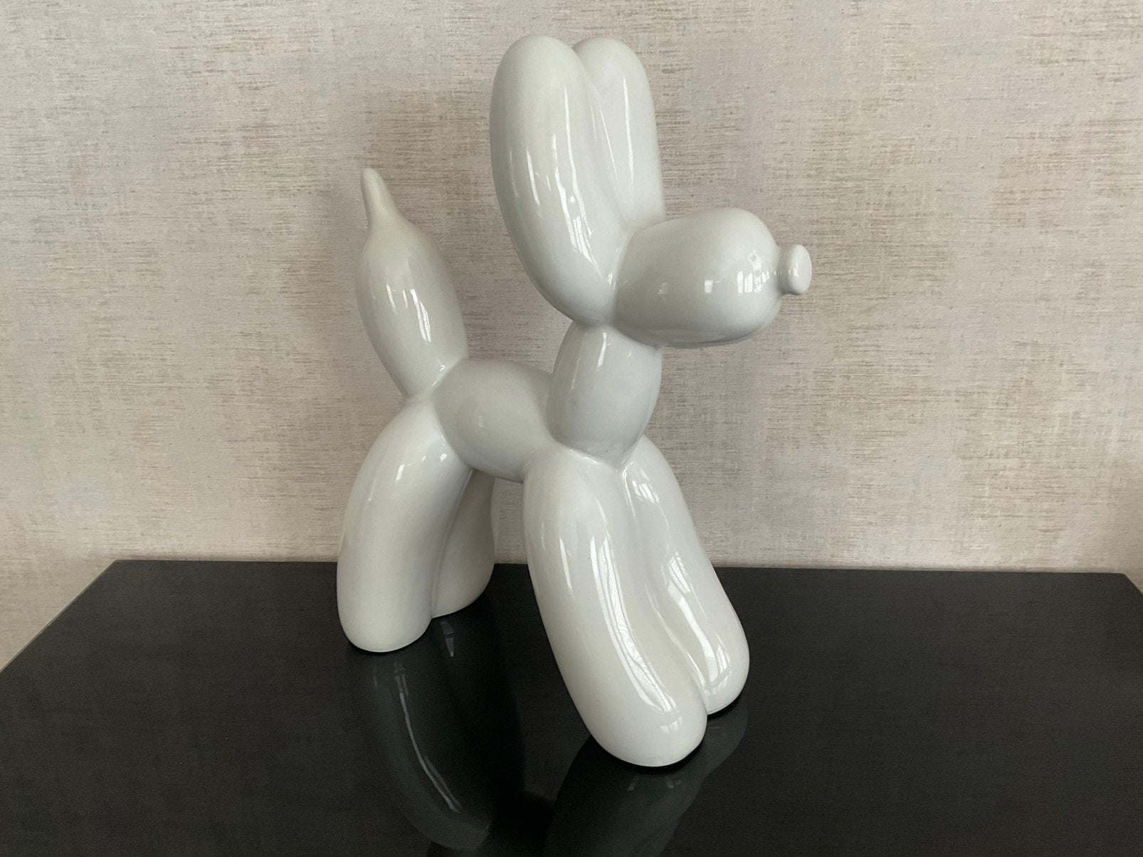 Ballonhond wit keramiek, Ophalen, Nieuw, Dier