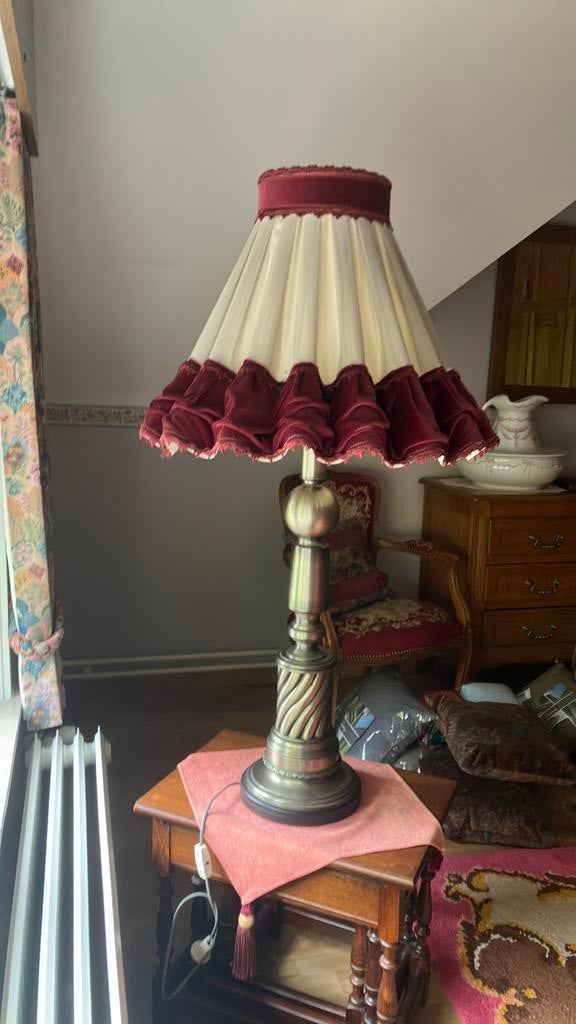 Vintage Kolomlamp Extra Groot: 108 cm Hollywood Regency, Huis en Inrichting, Lampen | Tafellampen, Ophalen, Zo goed als nieuw