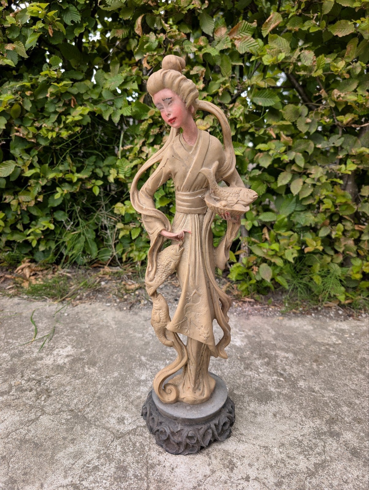 Statue asiatique vintage, Antiquités & Art, Enlèvement, Statue