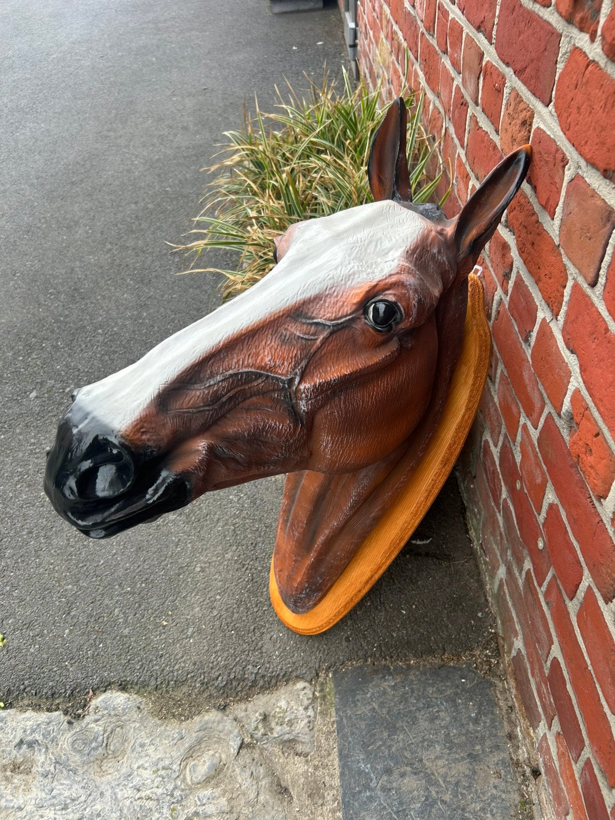 Mooi paardenhoofd in pvc, Antiek en Kunst, Ophalen