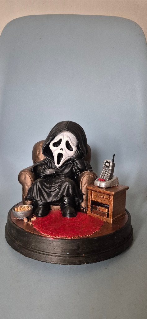 Custom Ghostface Chibi Beeld – Handgeschilderd (Scream), Verzamelen, Ophalen of Verzenden, Nieuw, Fantasy
