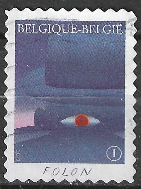 Belgie 2010 - Yvert 4058 /OBP 4077 - Magie van Folon (ST), Postzegels en Munten, Verzenden, Gestempeld, Gestempeld, Kunst