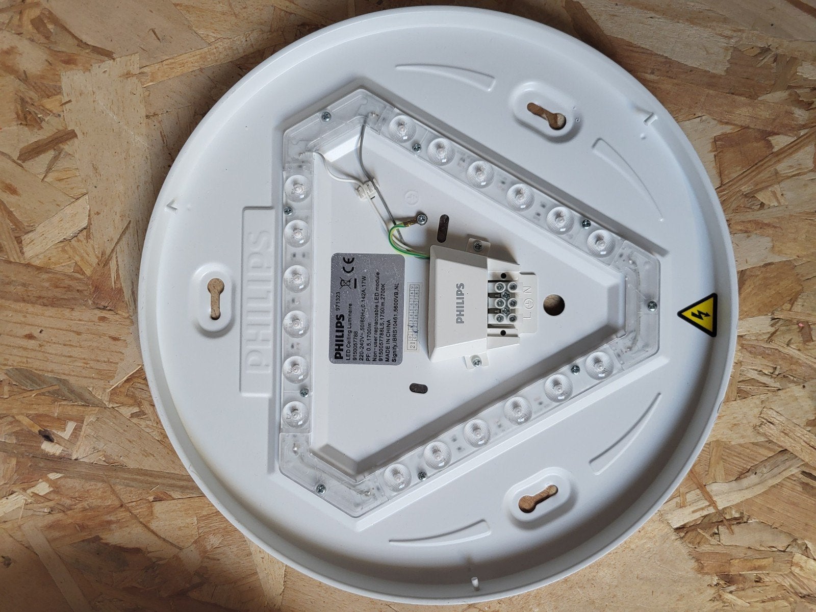 3 philips led ceiling luminaire lampen, Bricolage & Construction, Systèmes d'alarme, Enlèvement, Comme neuf