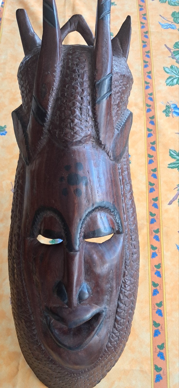 Masque africain artisanal, Antiquités & Art, Enlèvement, Masque