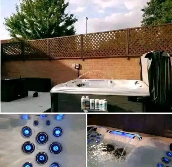 Nieuw/ 2 persoons  jacuzzi Shiatsu muziek verlichte jets, Ophalen of Verzenden