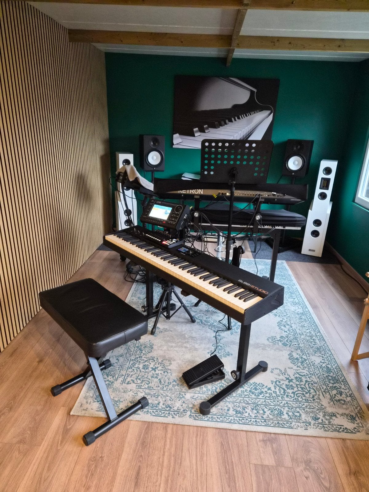 ketron sd40 met studiologic midi klavier, Muziek en Instrumenten, Ophalen, 88 toetsen