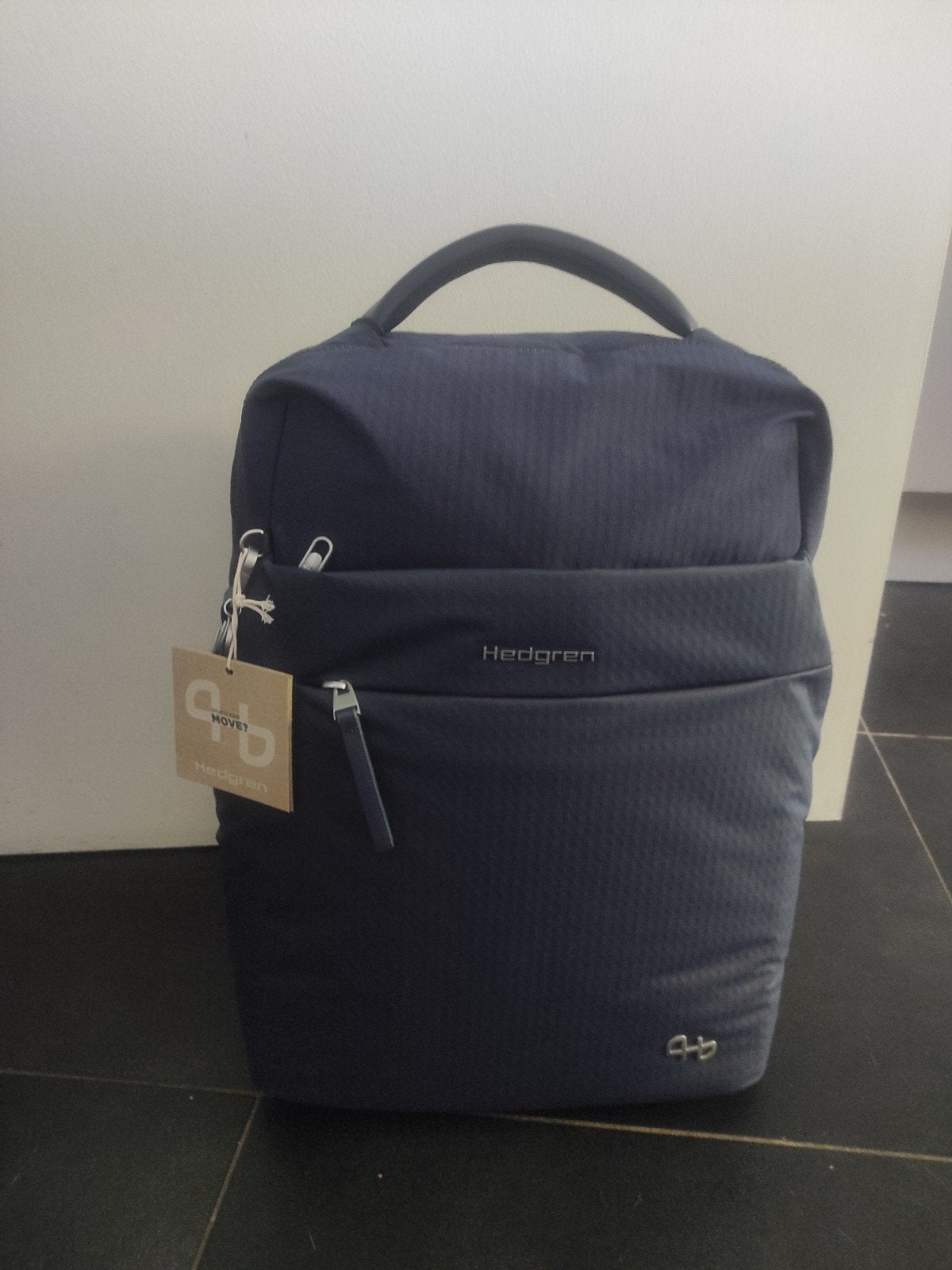 Blauwe Hedgren laptoptas rugzak, Ophalen, Nieuw, Rugzak, Blauw