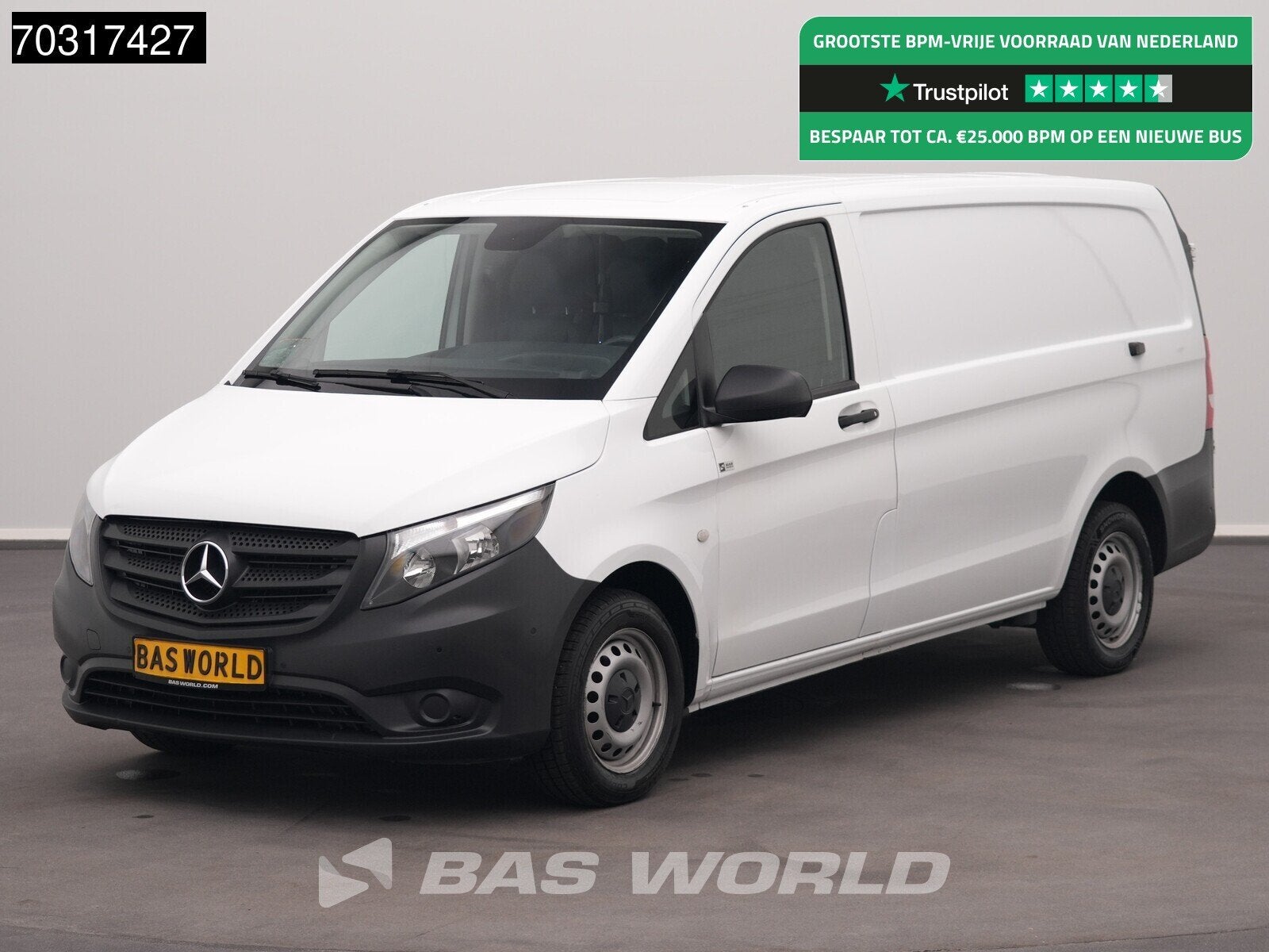 Mercedes Vito 114 Automaat L2H1 Airco Cruise Camera Parkeers, Auto's, Gebruikt, Euro 6, 4 cilinders, 136 pk
