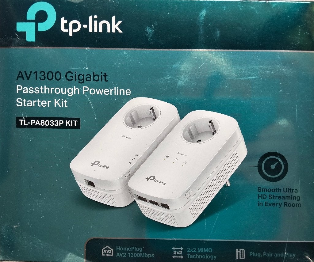 Powerline TP-Link TL-PA8033P KIT, Ophalen, Zo goed als nieuw, TP link