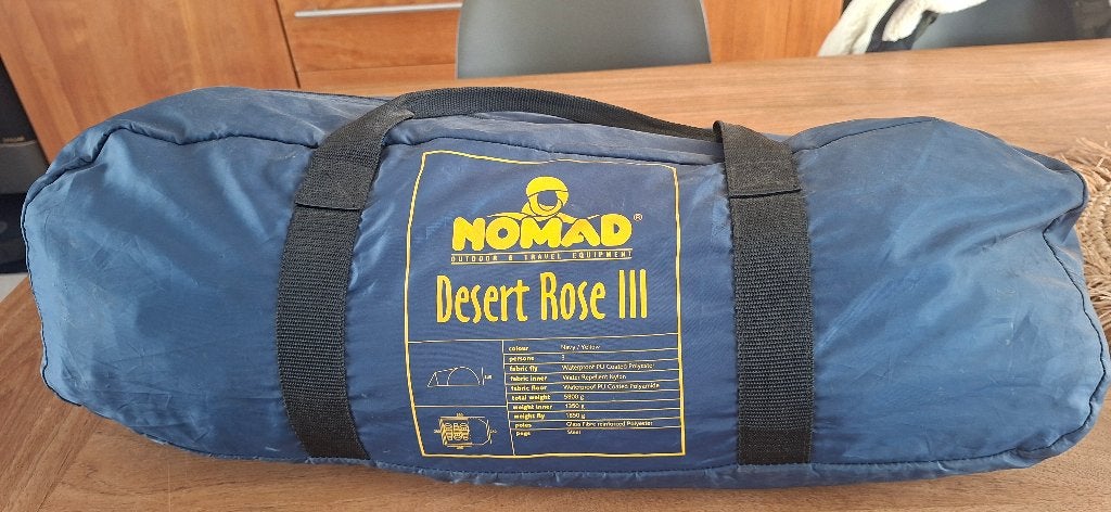 Tent Nomad 3 persoons., Caravans en Kamperen, Ophalen, Zo goed als nieuw, Tot en met 3