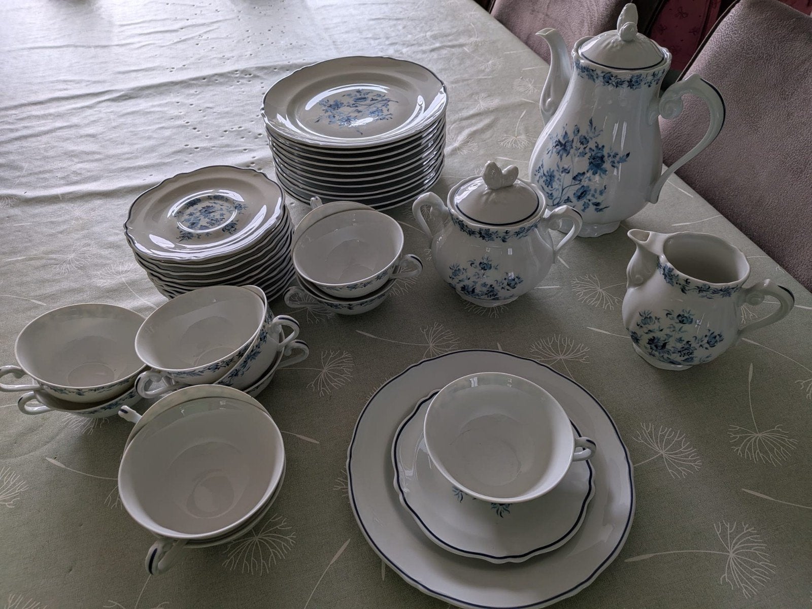 koffieservies, Ophalen