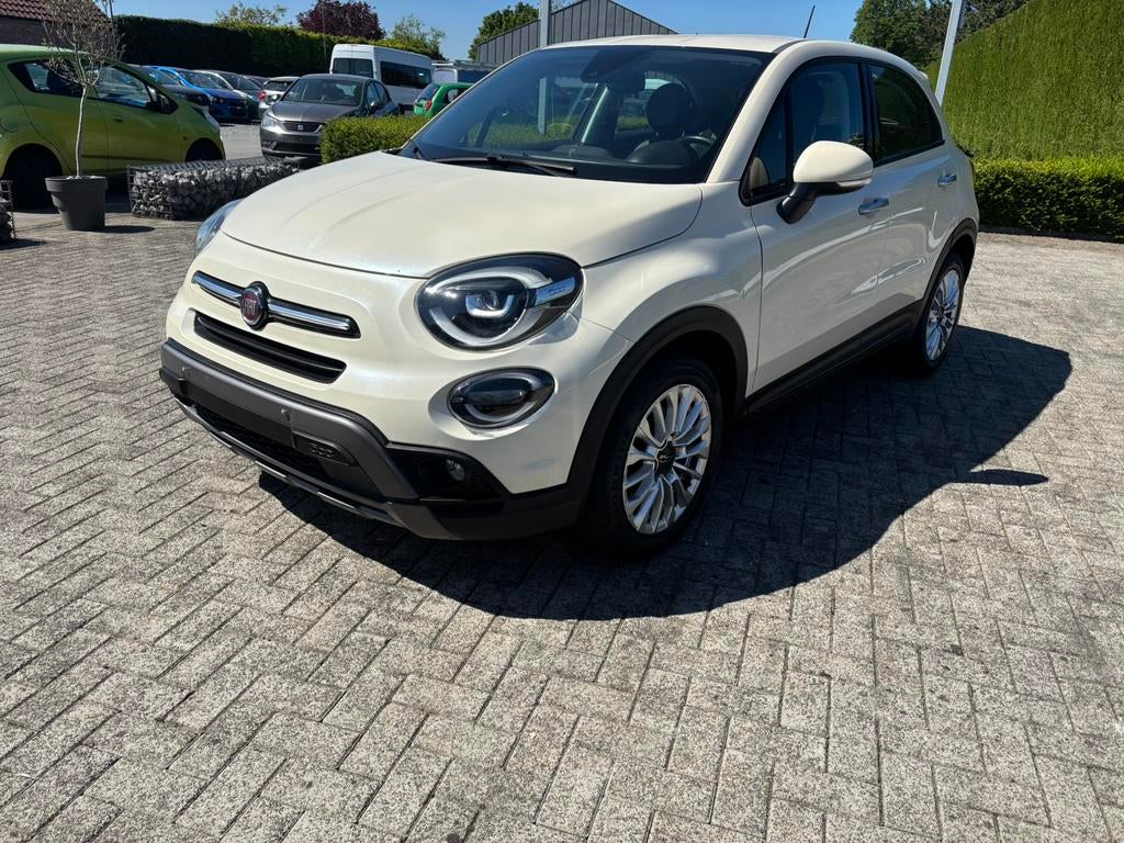 Fiat 500X airco navi pdc+ camera led lichten, Voorwielaandrijving, 500X, Wit, Bedrijf