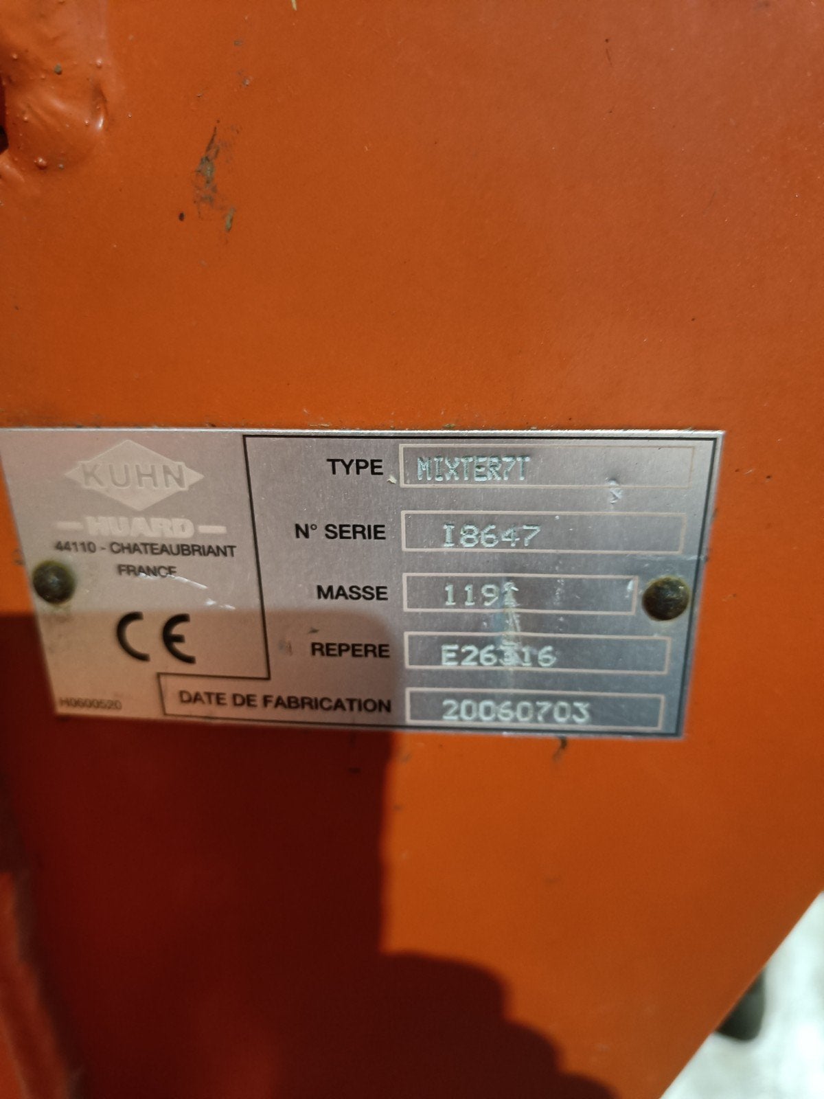 Kuhn Mixter 100, Ophalen, Akkerbouw, Grondbewerking