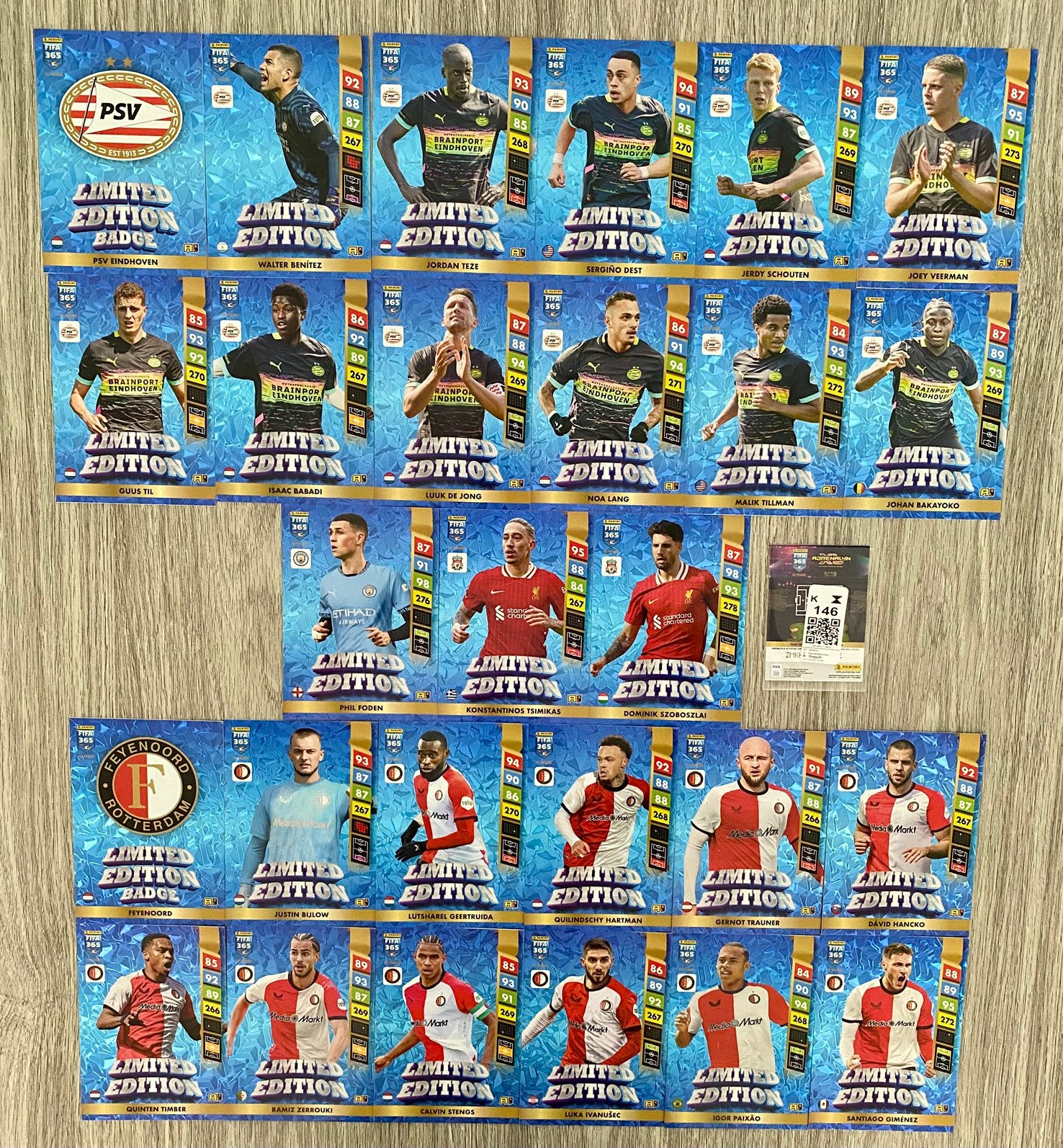 Adrenalyn XL FIFA 365 2025 XXL-pakket, Ophalen of Verzenden, Gebruikt, Meerdere kaarten