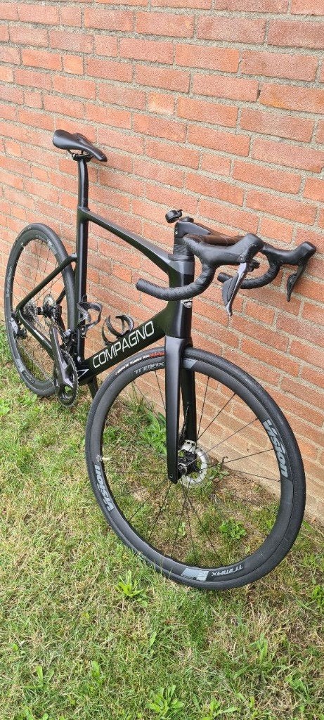 Racefiets Compagno met Shimano Ultegra DI2, Fietsen en Brommers, 28 inch, Gebruikt, 57 tot 61 cm, Meer dan 20 versnellingen