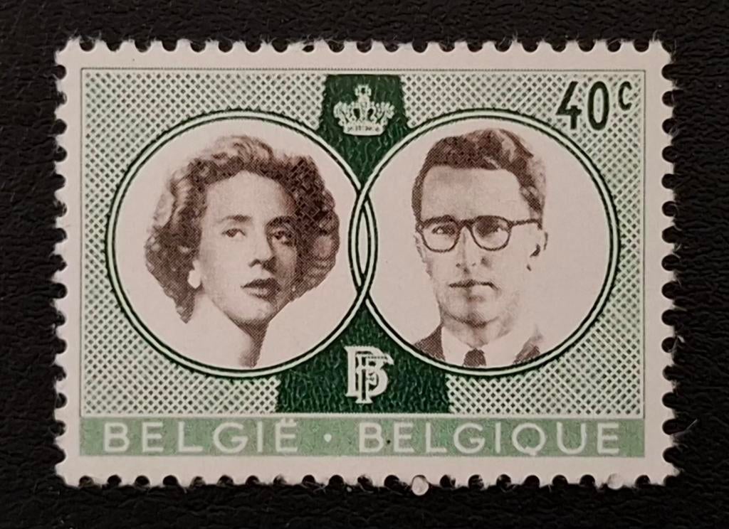 België: OBP 1169-Cu ** Koninklijk huwelijk 1960., Postzegels en Munten, Koninklijk huis, Frankeerzegel, Ophalen of Verzenden, Zonder stempel