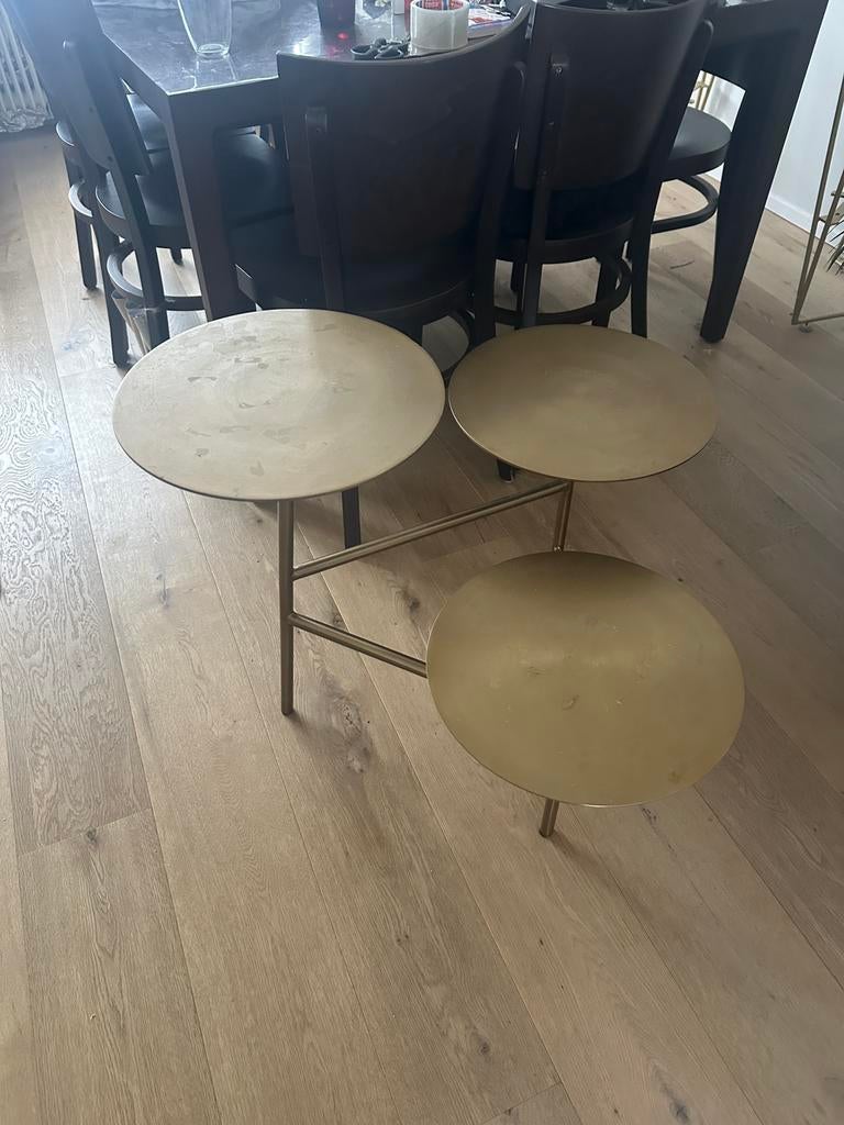 Table dorée Maisons du Monde, Huis en Inrichting, Tafels | Bijzettafels, Gebruikt, Ophalen