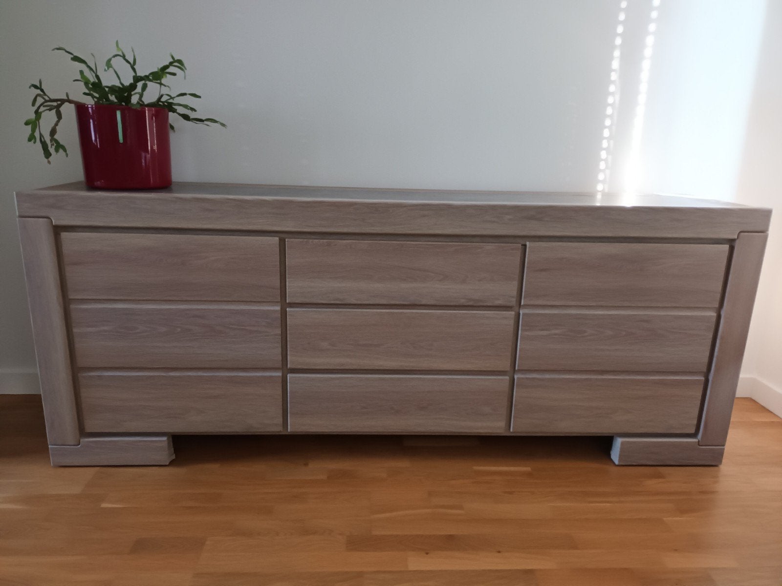 Grand buffet robuste, 200 cm ou plus, Comme neuf, Enlèvement, Avec tiroir(s)